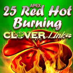 Play 25 Red Hot Burning Clover Link™ on Starcasino.be online casino