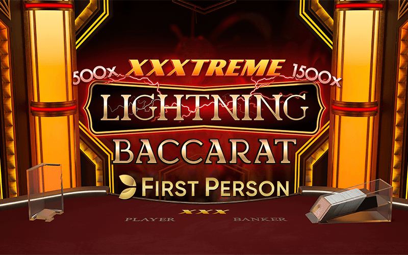 Spil First Person XXXtreme lightning Baccarat på Starcasino.be online kasino
