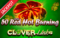 Play 50 Red Hot Burning Clover Link™ on Starcasino.be online casino