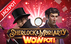 Chơi Sherlock & Moriarty WOWPOT! trên sòng bạc trực tuyến Starcasino.be