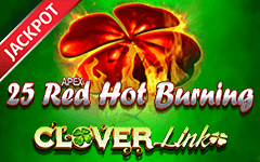 Play 25 Red Hot Burning Clover Link™ on Starcasino.be online casino